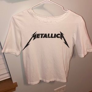 Metallica Logo Crop Top